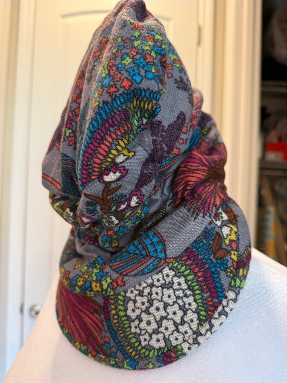 Multi-Color Floral Paisley Scarf